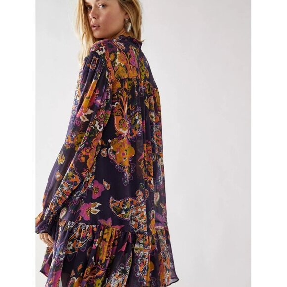 Free People Ibiza Nights Mini Dress woman’s size Small lined dress - Picture 12 of 12